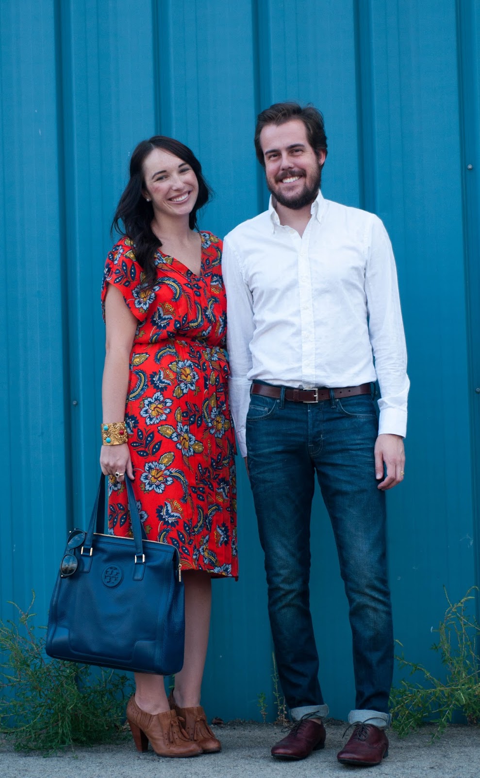 couples fashion, couples style, street style, lands end giveaway, lands end dress, all saints cigarette jeans, ootd