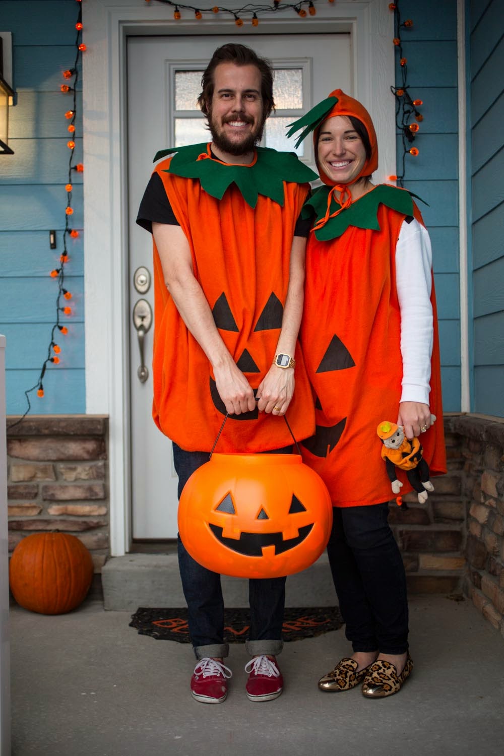 couple pumpkin halloween costumes 