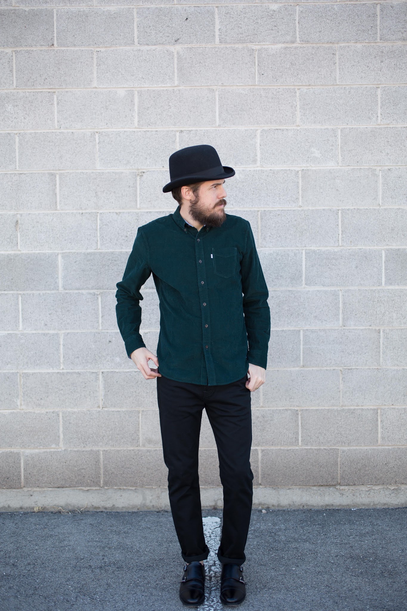 Corduroy Shirt and a Bowler Hat