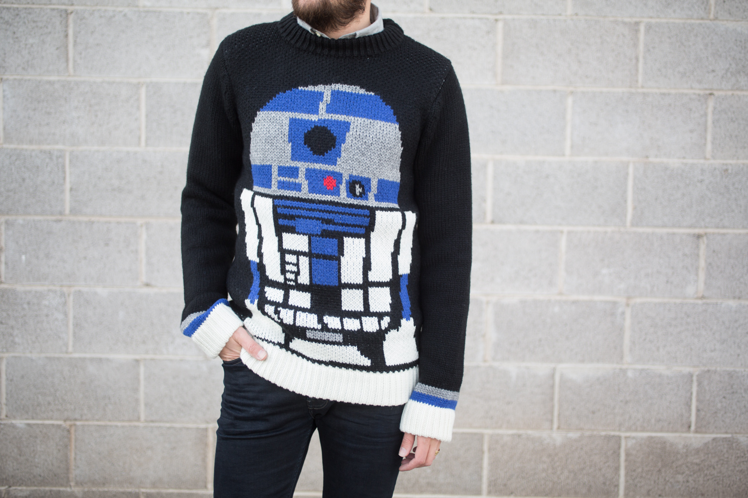 Elevnises r2d2 Star Wars sweater from Revolve clothing