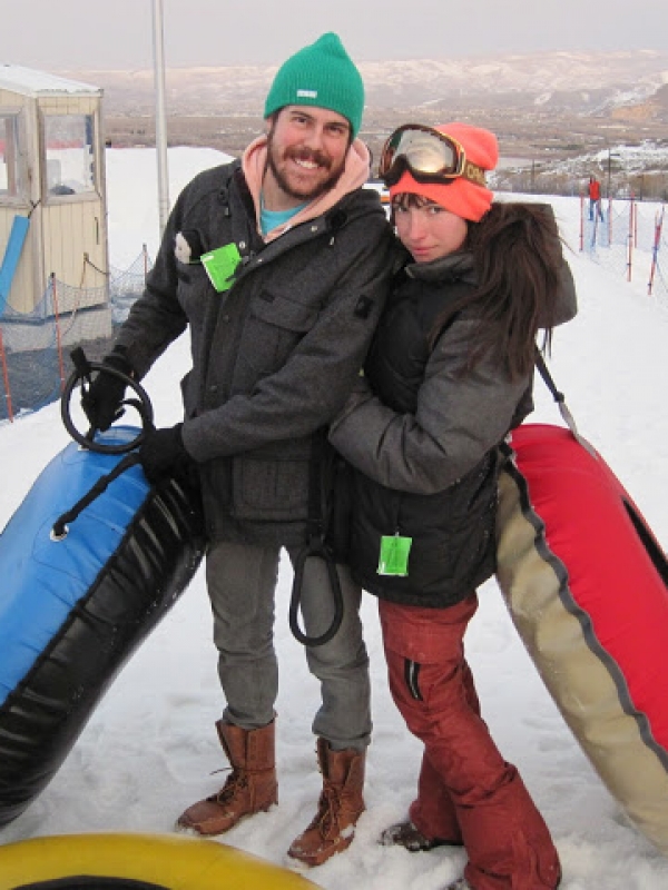 Sledding at Solider Hollow