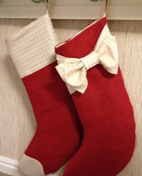 Burlap Stocking Tutorial