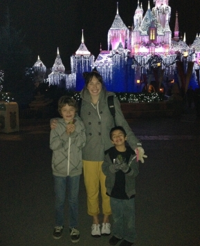 disneyland at christmas time :)