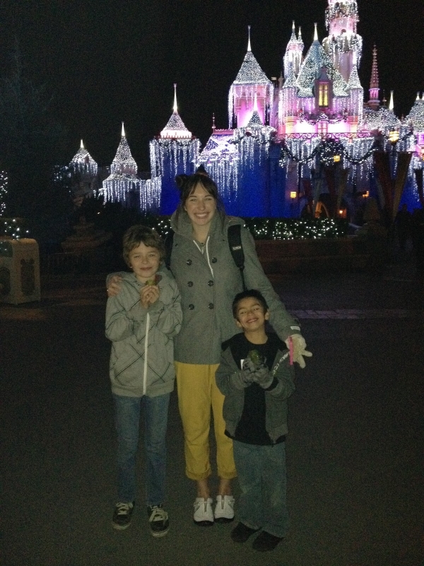 disneyland at christmas time :)