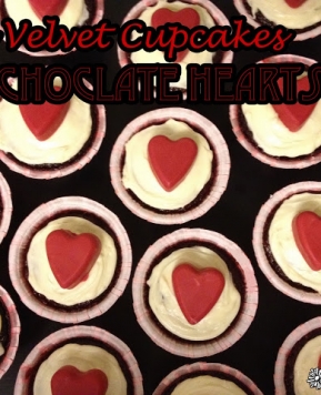Red Velvet Valentines Cupcakes!