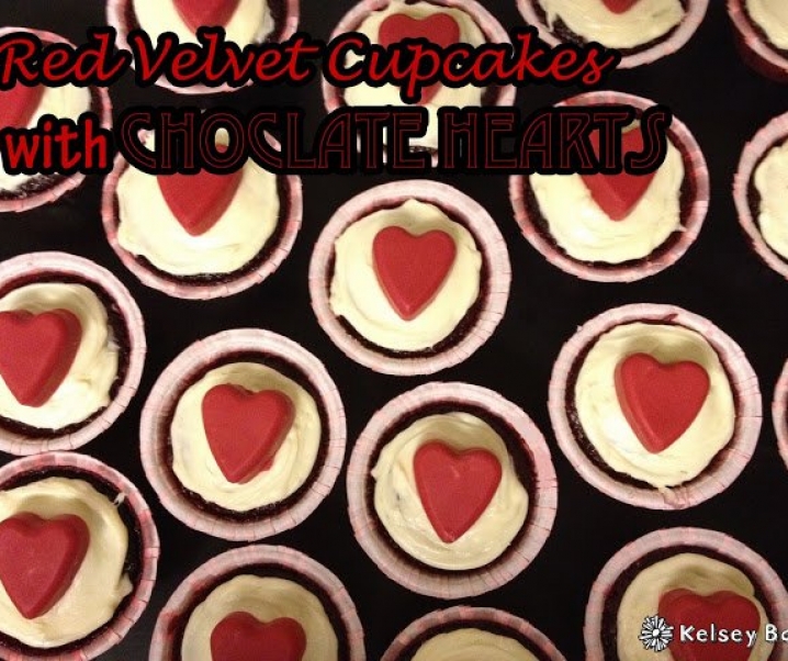 Red Velvet Valentines Cupcakes!