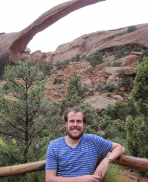 Driving through Moab National Park