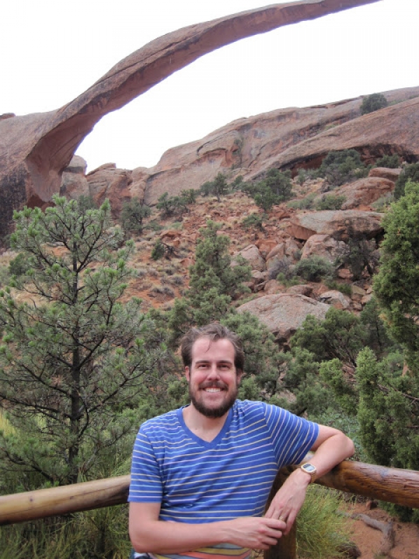 Driving through Moab National Park