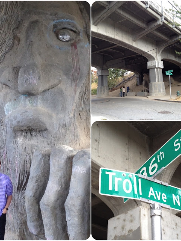 Seattle Day 2: Troll Bridge, The City, Dahlia Bakery, Metro, Ivars Acres of Clams