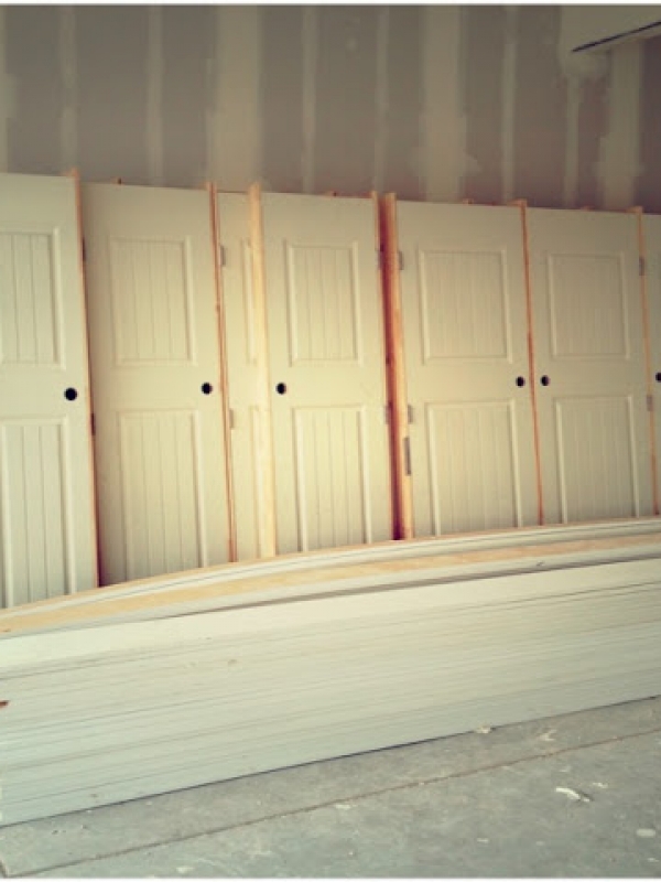 dry wall texture and doors galore!