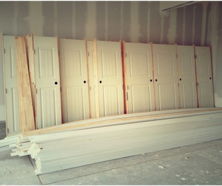 dry wall texture and doors galore!
