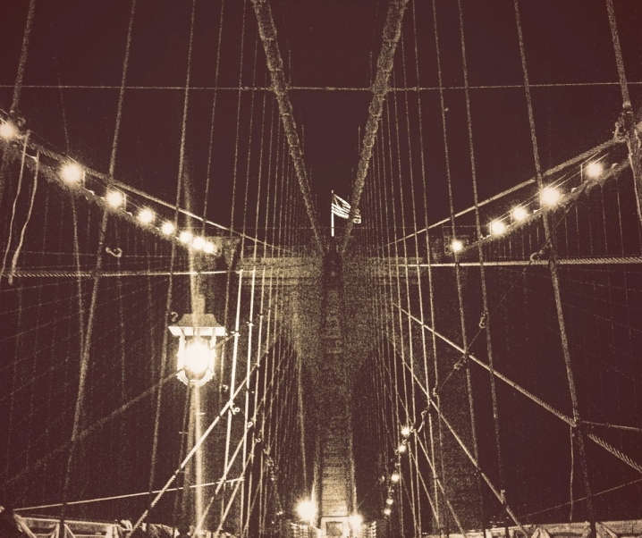 Midnight Stroll on the Brooklyn Bridge