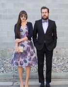 Denim Jumpsuit and a Touch of Plaid