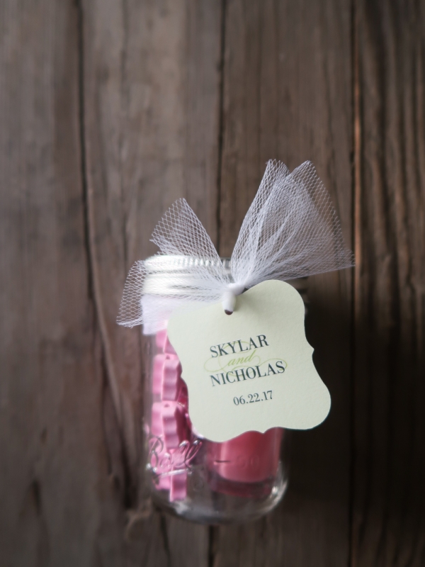 Bridal Shower Party Favor- Pedicures in a Jar