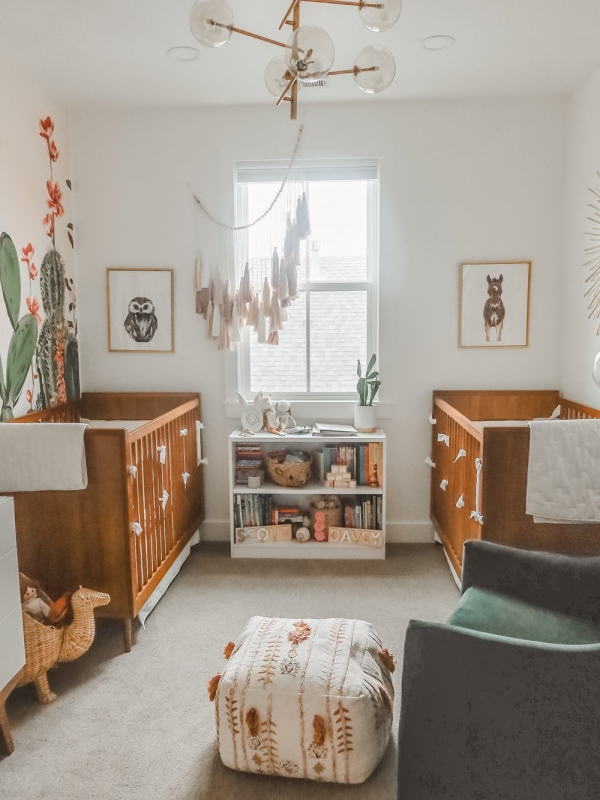 Cactus Themed Desert Oasis- Twin Girl Nursery