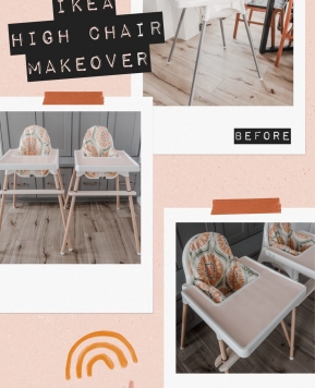 Easy IKEA Highchair DIY + FREE Support Pillow Cover Pattern