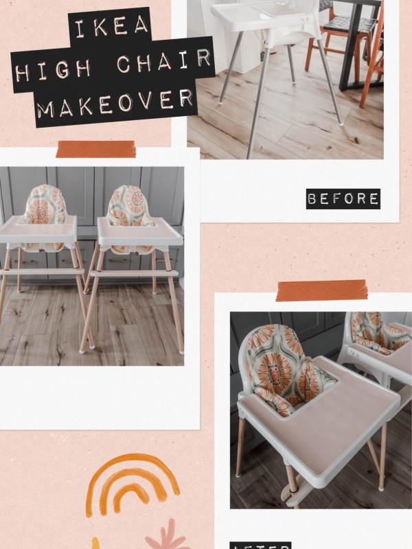 Easy IKEA Highchair DIY + FREE Support Pillow Cover Pattern