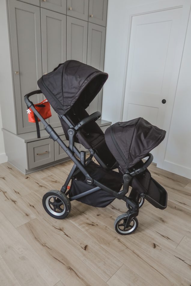 thule sleek double stroller