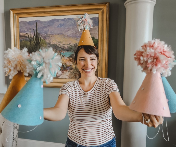 How To Make Epic Pom Pom Party Hats- DIY