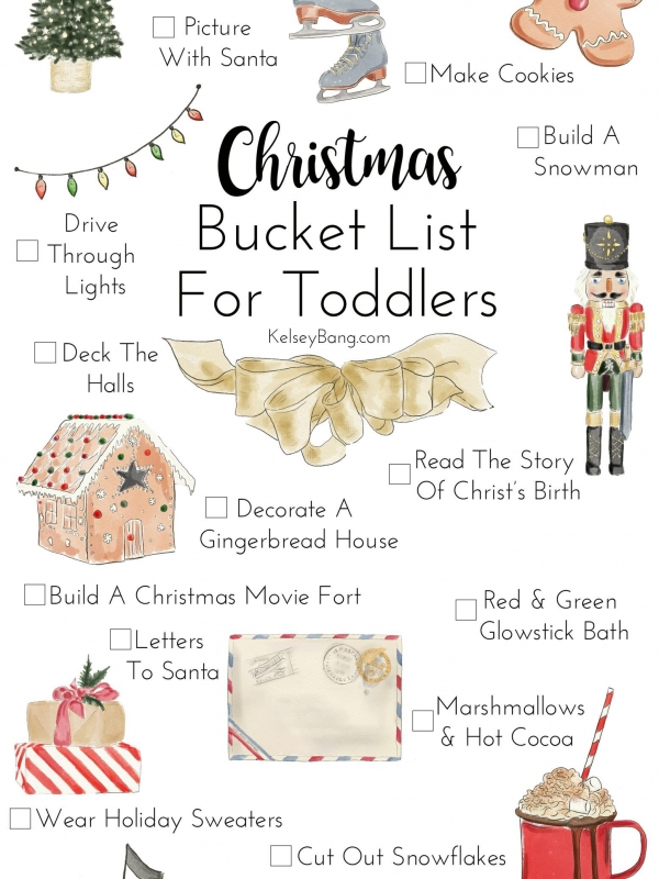 Christmas Bucket List For Toddlers