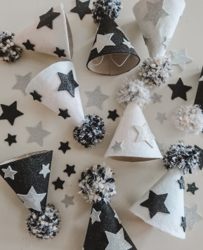 DIY New Year’s Felt Party Hat Tutorial