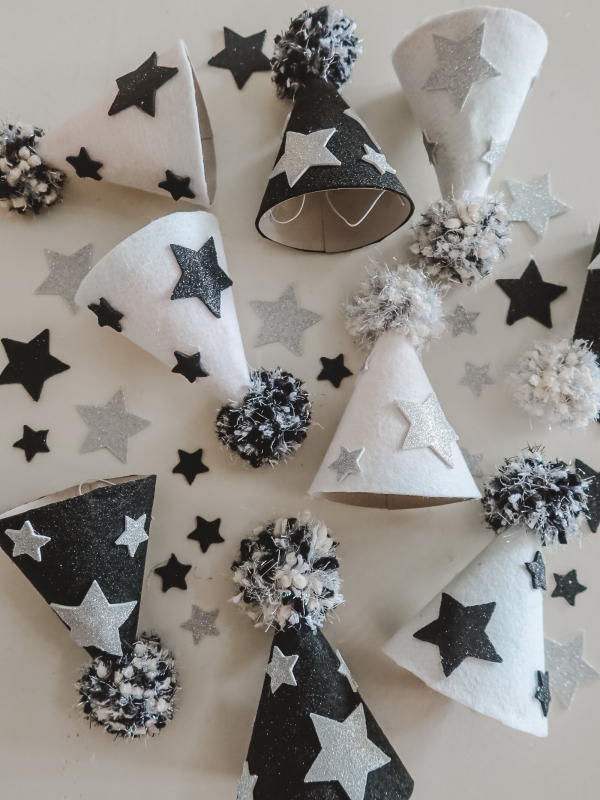 DIY New Year’s Felt Party Hat Tutorial