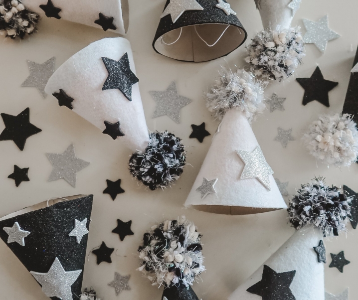 DIY New Year’s Felt Party Hat Tutorial