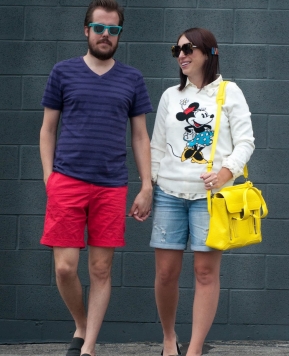 Summer Sweater and Slip on Shoes