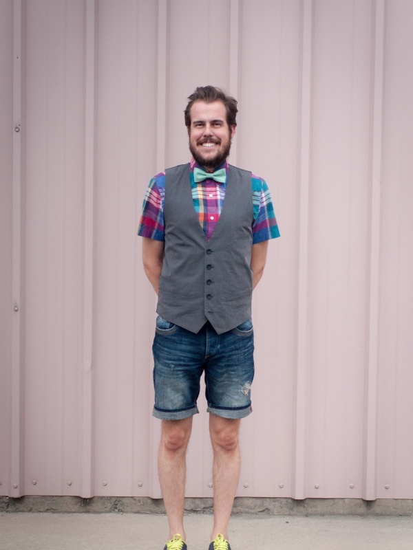 Bowtie, Vest and a Summer Dress