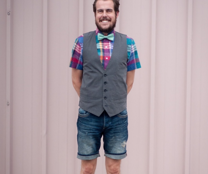 Bowtie, Vest and a Summer Dress