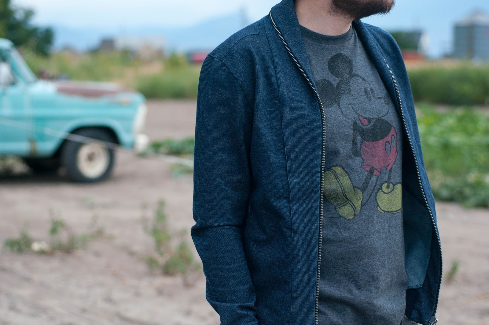mens style, mens fashion, mens ootd, wiw zara mens jacket, mickey mouse tee, target style