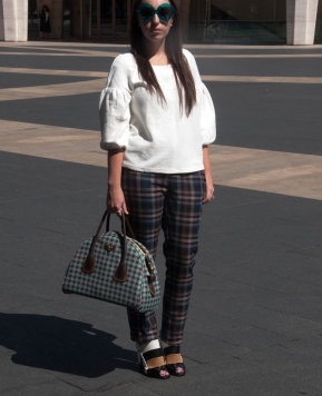 NYFW: Plaid Pants and Pirate Sleeves