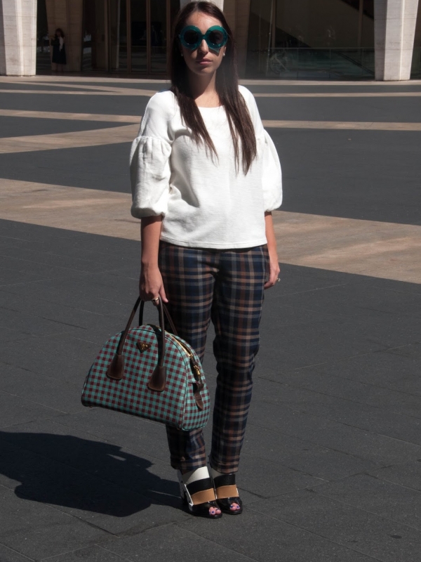 NYFW: Plaid Pants and Pirate Sleeves
