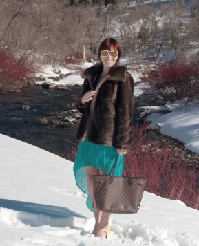 pink pastels and a knit tie