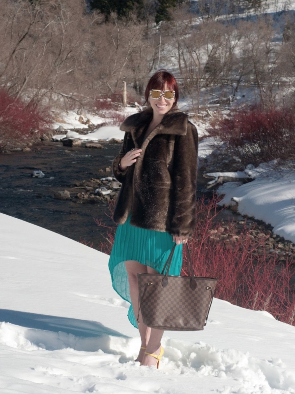 pink pastels and a knit tie