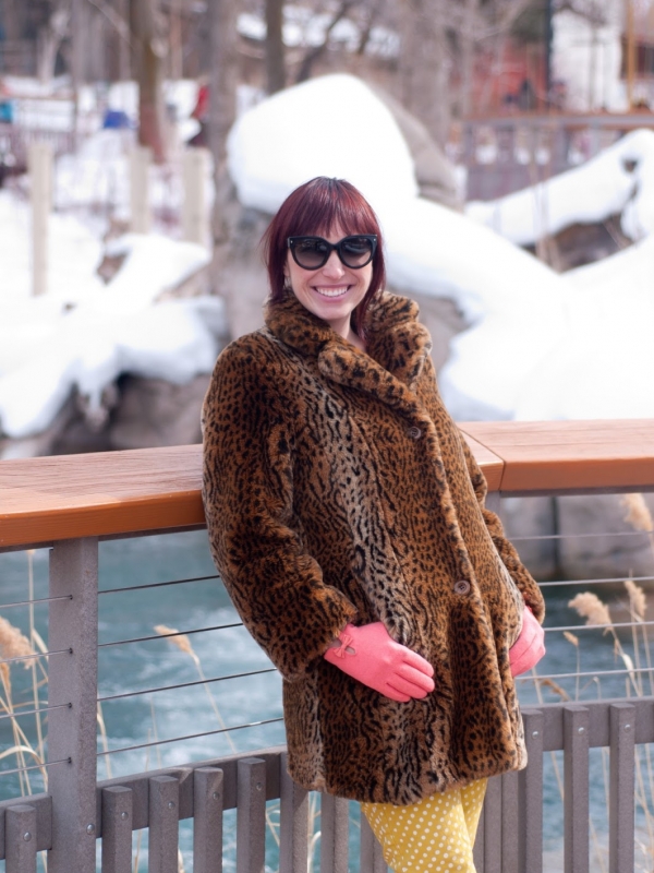 Winter Zoo Attire with a Jaguar ATTACK!