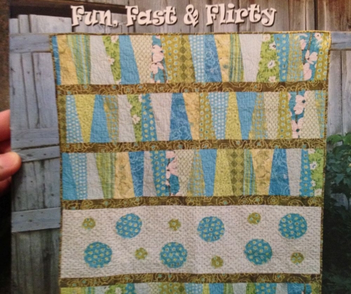 “Pretty Poises”- a stack and whack quilt