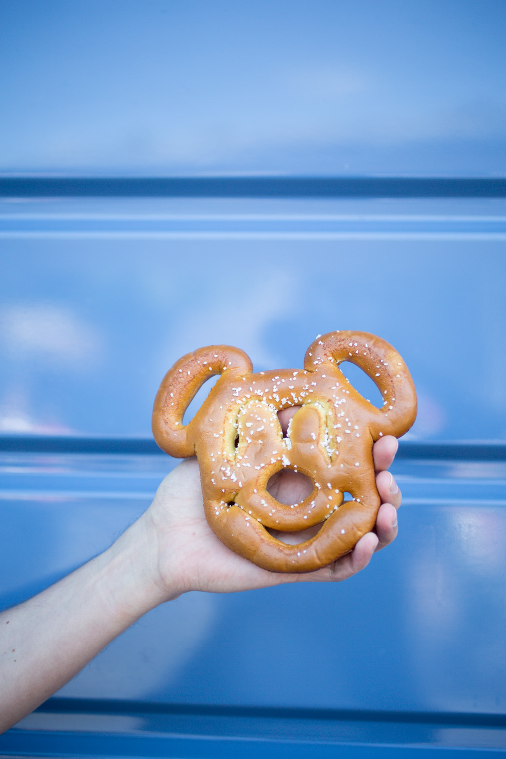 Disneyland Food Blog- Mickey Mouse Salted Pretzel