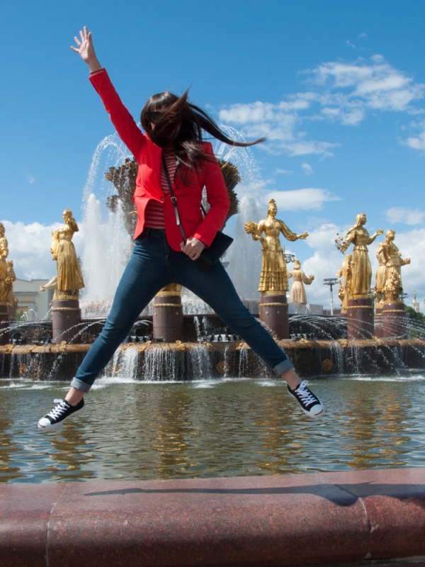 VDNKh Park in Moscow Russia