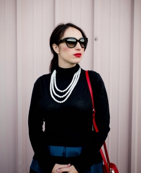 Pearls and color block