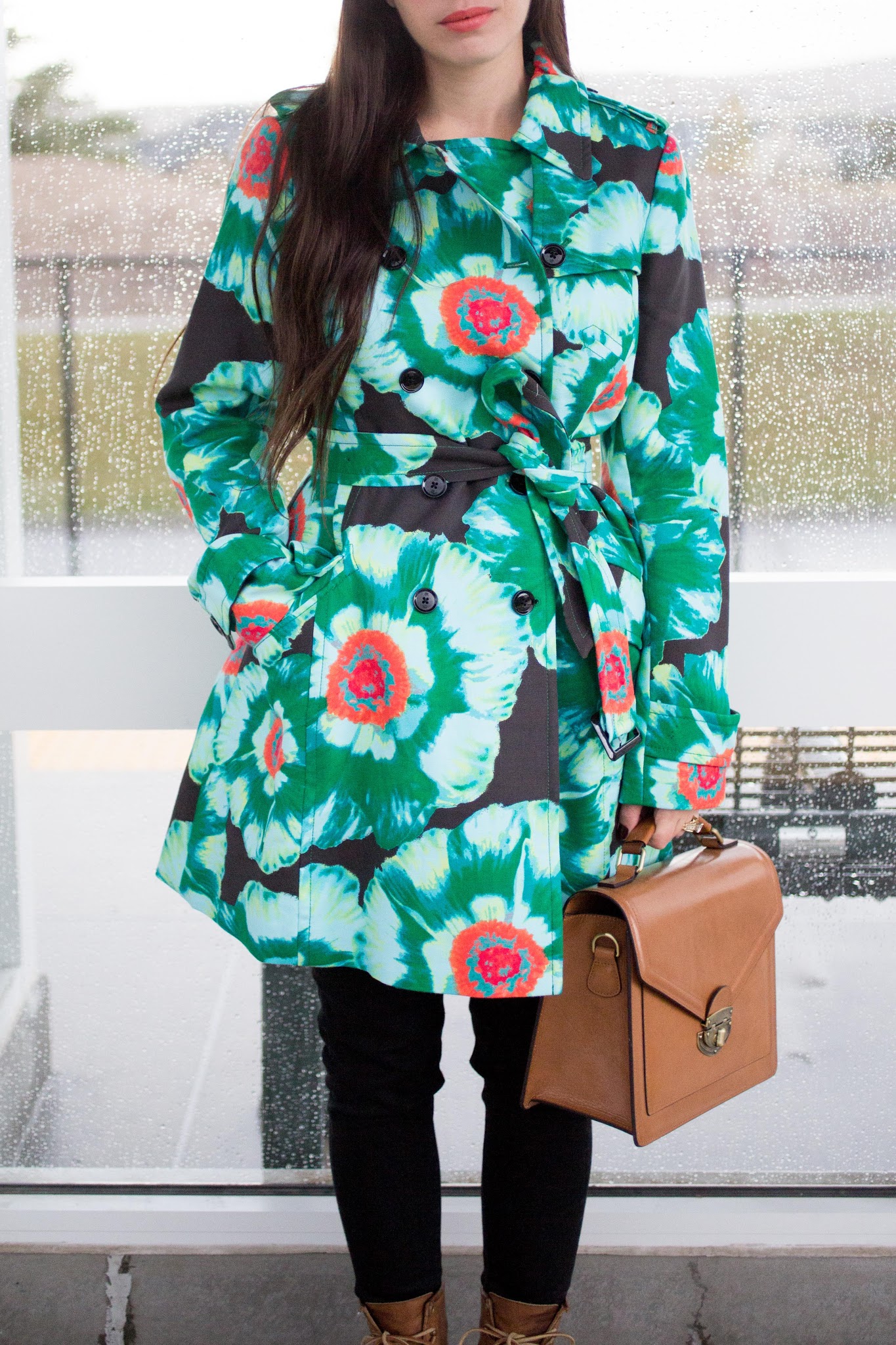 Banana Republic Floral Trench