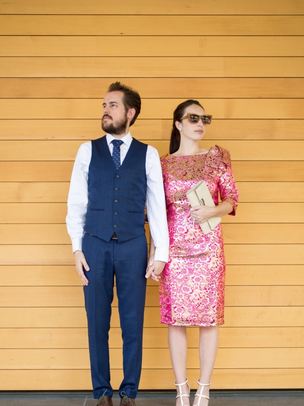 A Brocade Dress and Turtle Cuff Links