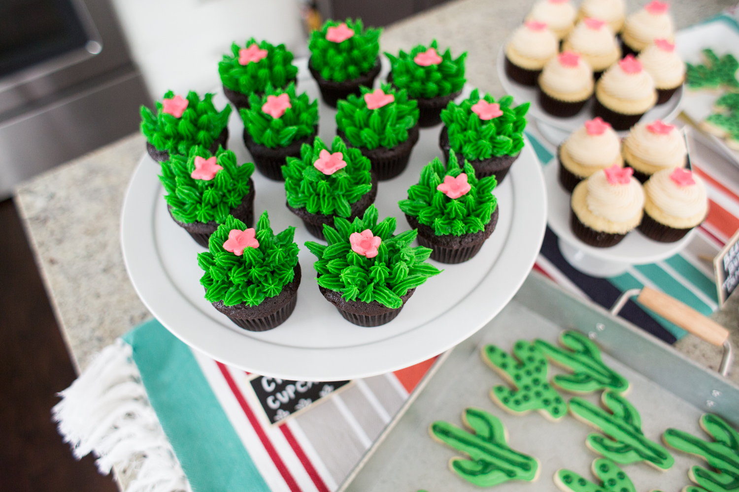 Cute Cactus Cupcakes