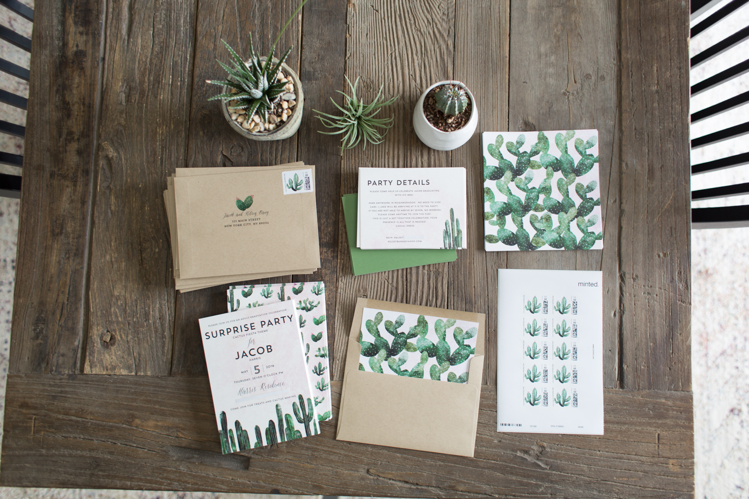 Minted Cacti Wedding Invites Review