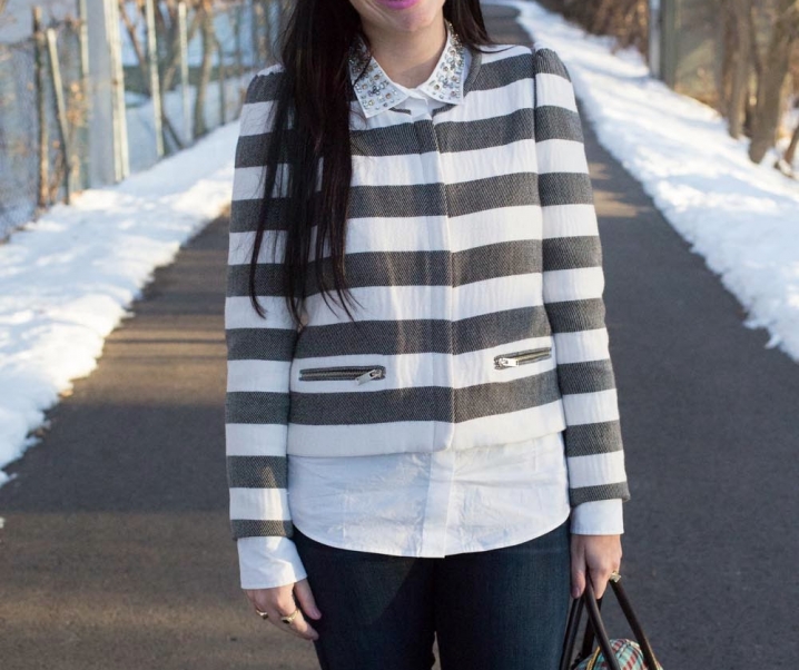 sneakers, boots and bright pink lips