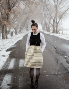 Fur Stripes and a Jean Jacket