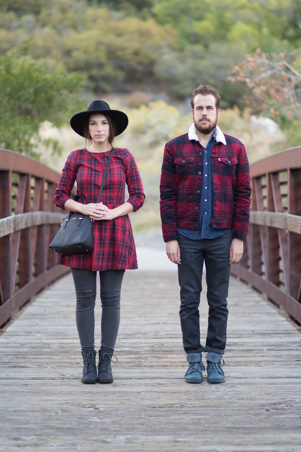 Couples Style Blog in Levis Plaid