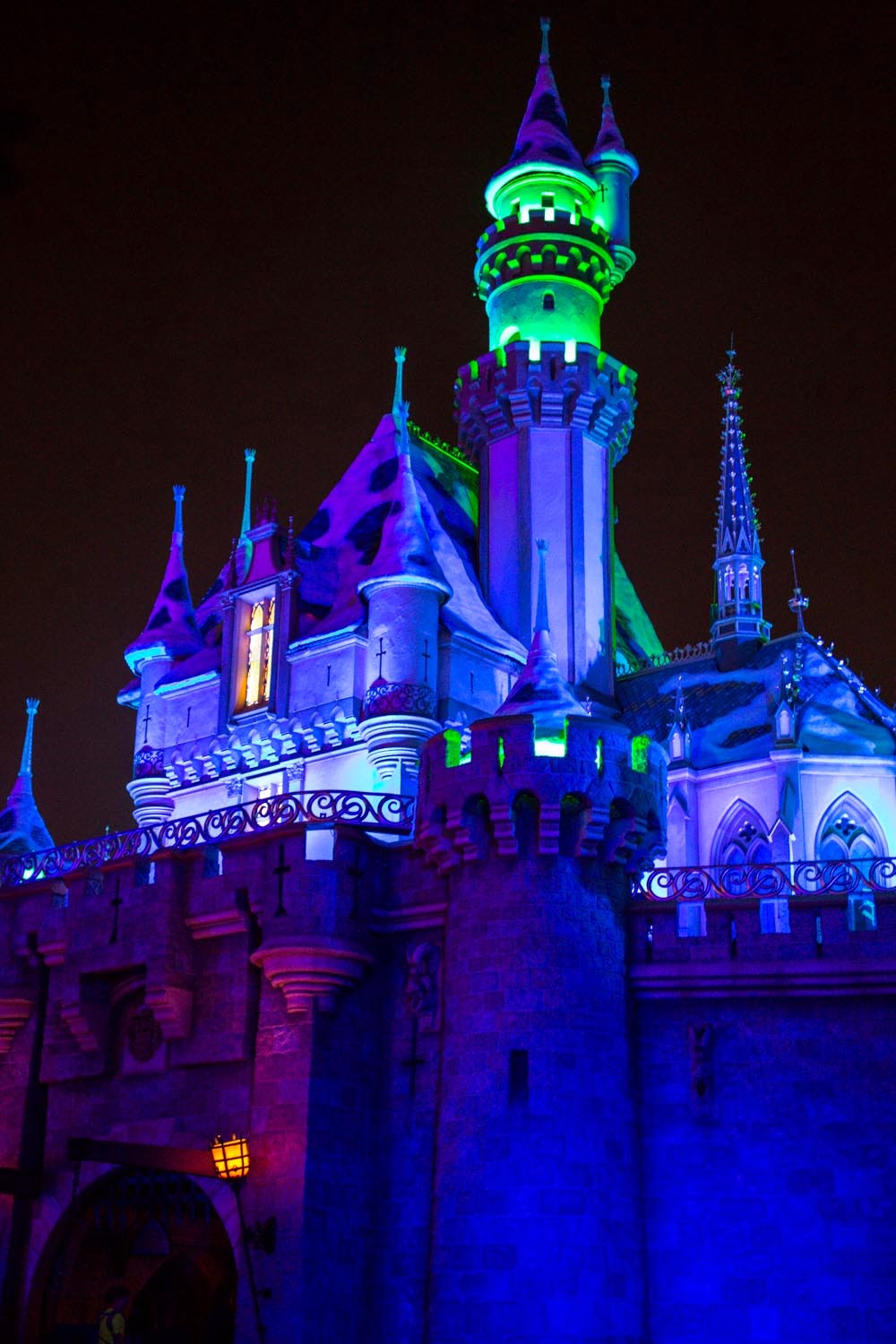 Sleeping Beauty Castle at Halloween Time