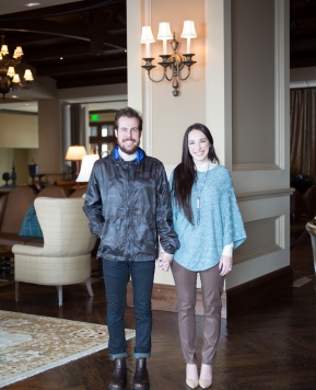 camo jacket and a poncho