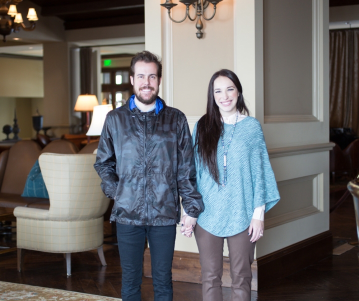 camo jacket and a poncho